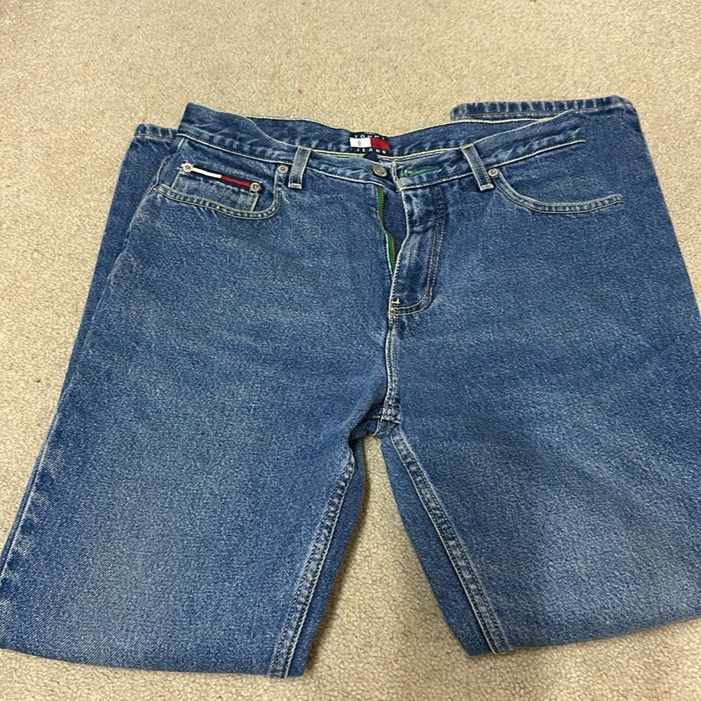 Woman’s Tommy Hilfiger blue jeans